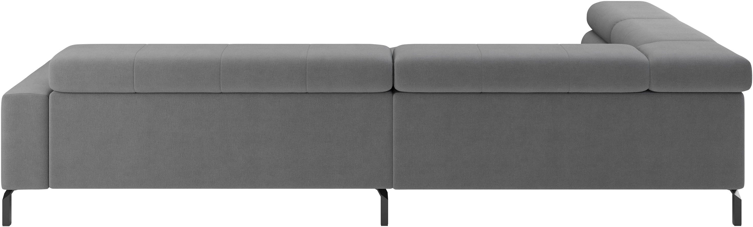 Home affaire Ecksofa Claya, 311 cm breit, L-Form, inkl. Kopfteilverstellung, wahlweise elektrischer Sitzvorzug