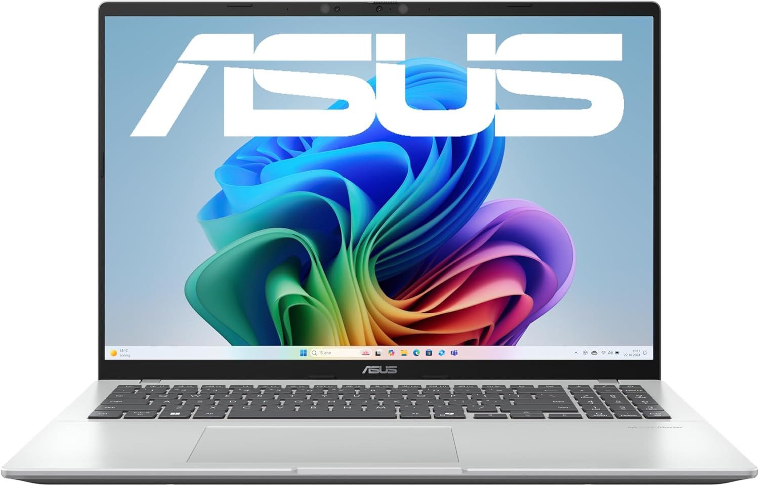 Asus Vivobook 16 X1607QA Copilot+ AI Laptop, Snapdragon X CPU & Adreno GPU Notebook (Snapdragon X X1-26-100, Qualcom Adreno, 16 GB, 512 GB SSD)