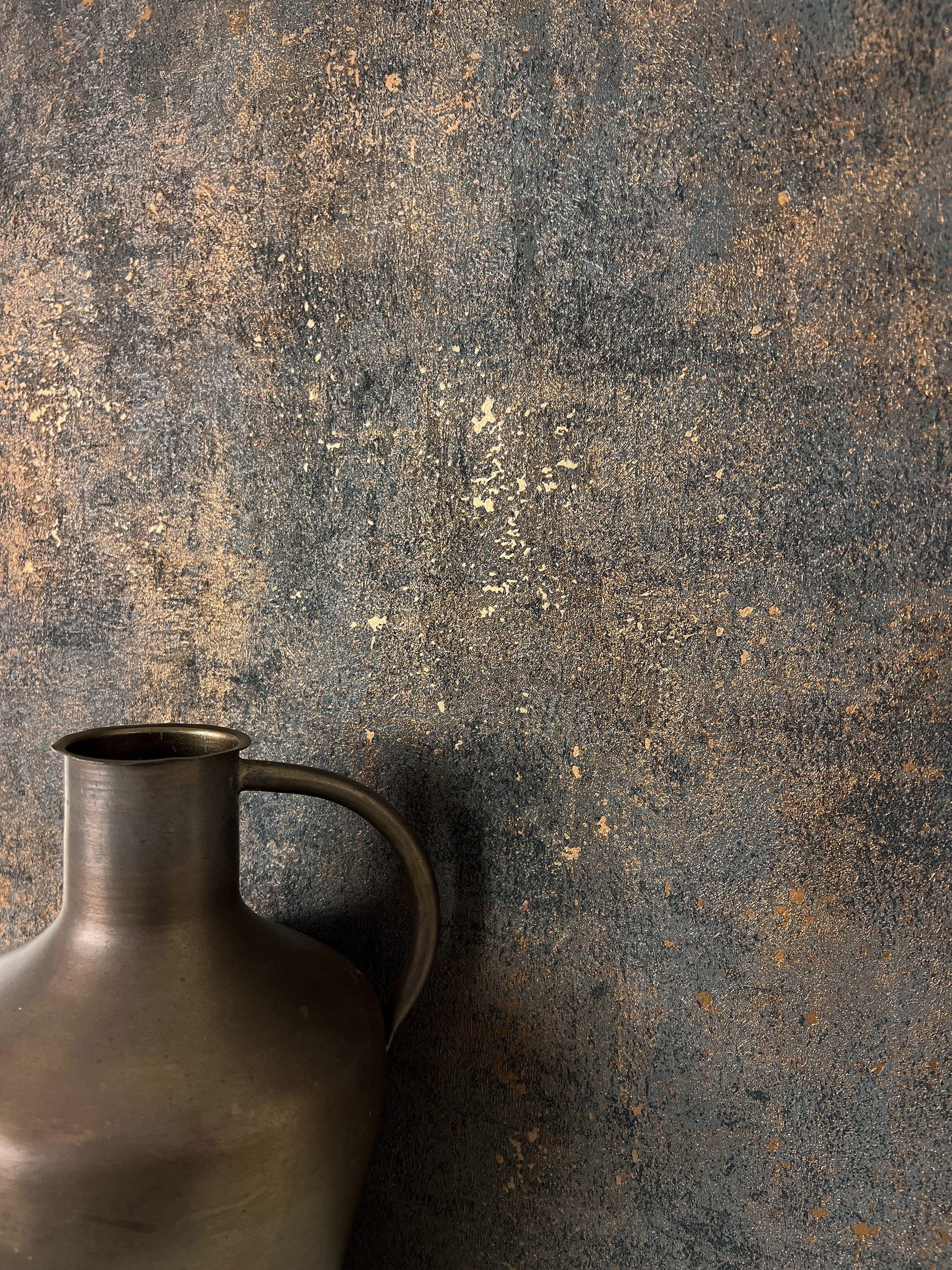 Newroom Vliestapete, Schwarz Tapete Modern Beton - Betonwand Glanzoptik Kup günstig online kaufen