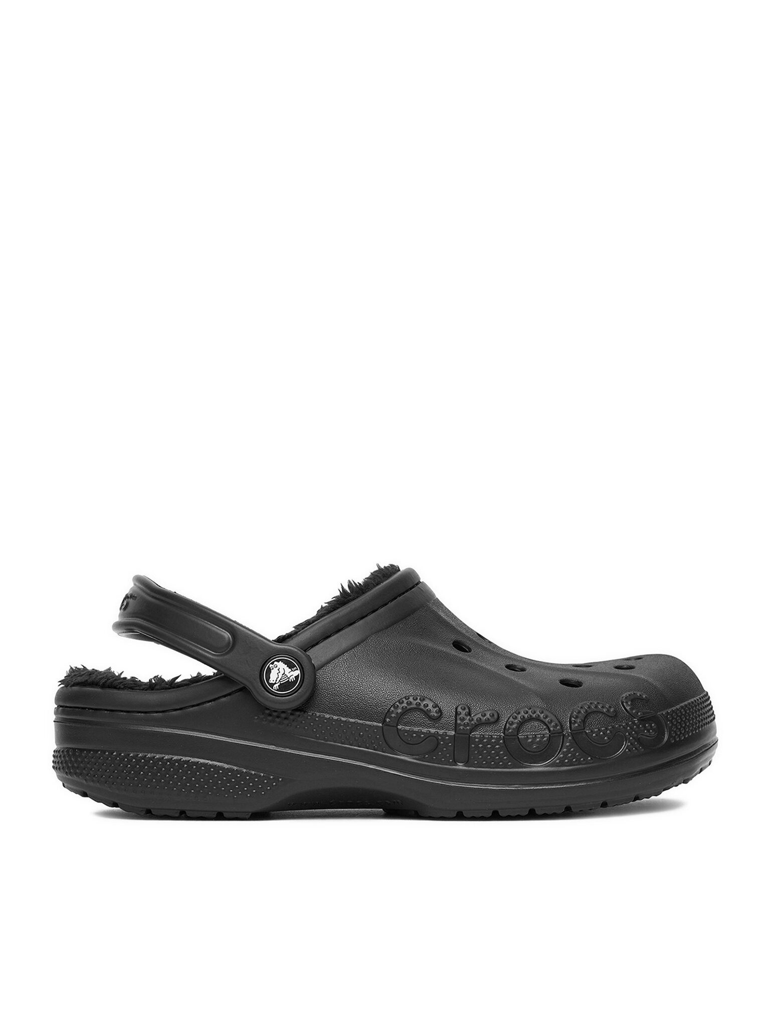 Crocs Crocs Damen Flip-Flops Crocs-C-BAYA LINED CLOG 205969-060 W Schwarz Sc Badepantolette