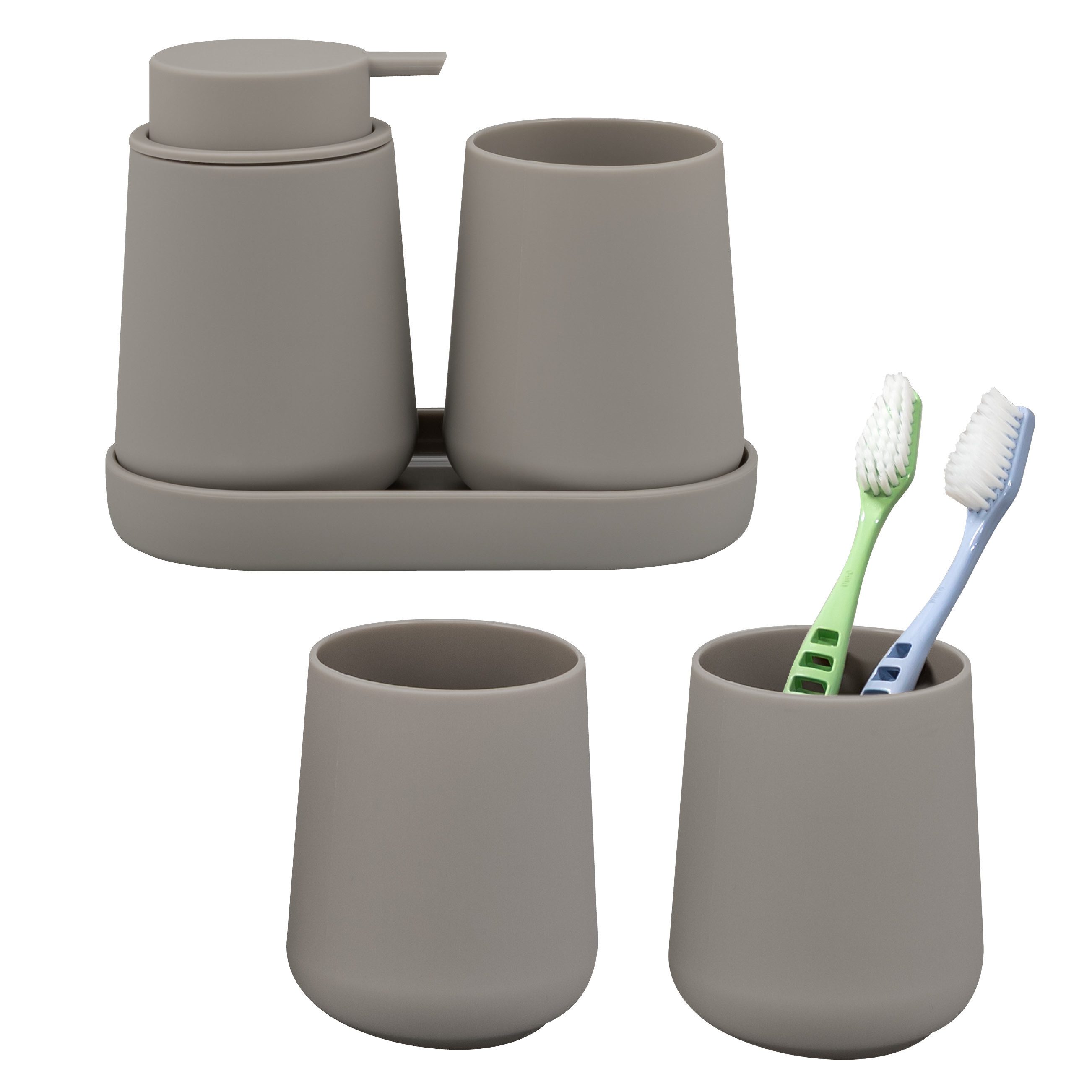 eluno Badaccessoire-Set TESERO 5tlg. Soft-Touch, 5 tlg.