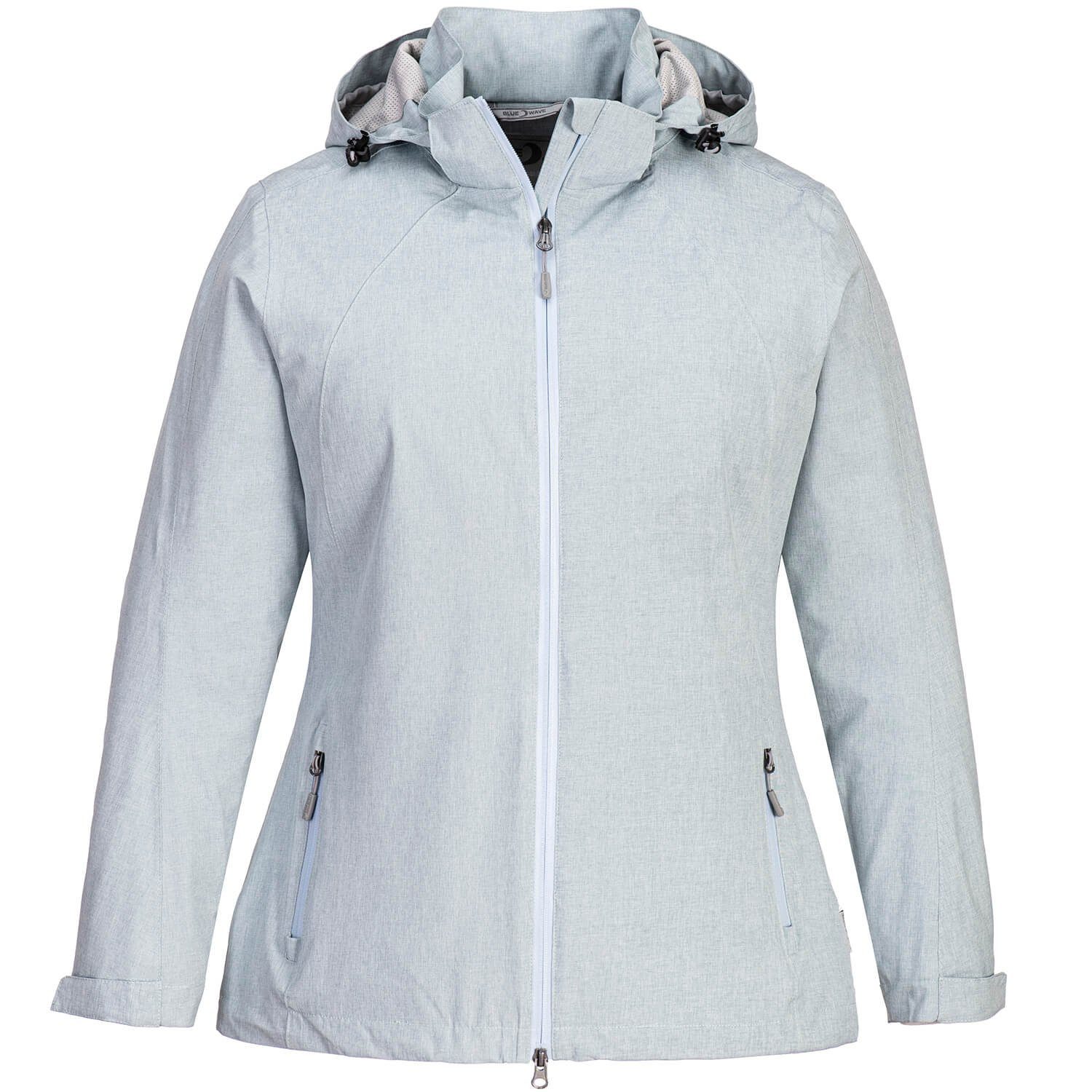 und Hannah abnehmbare Kapuze Regenjacke - Damen Mesh-Innenfutter Jacke Blue oceanblau Wave Funktionsjacke