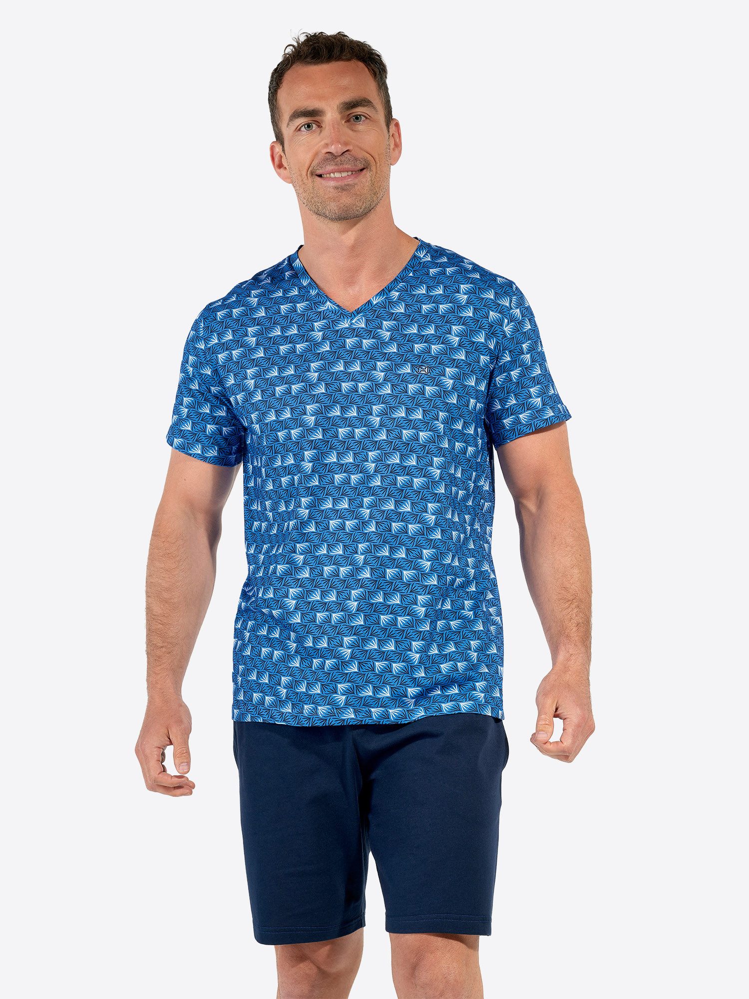 Hom Pyjama Short Sleepwear Beachcomber (2 tlg) Schlafanzug, Pyjama Set, Nachtwäsche