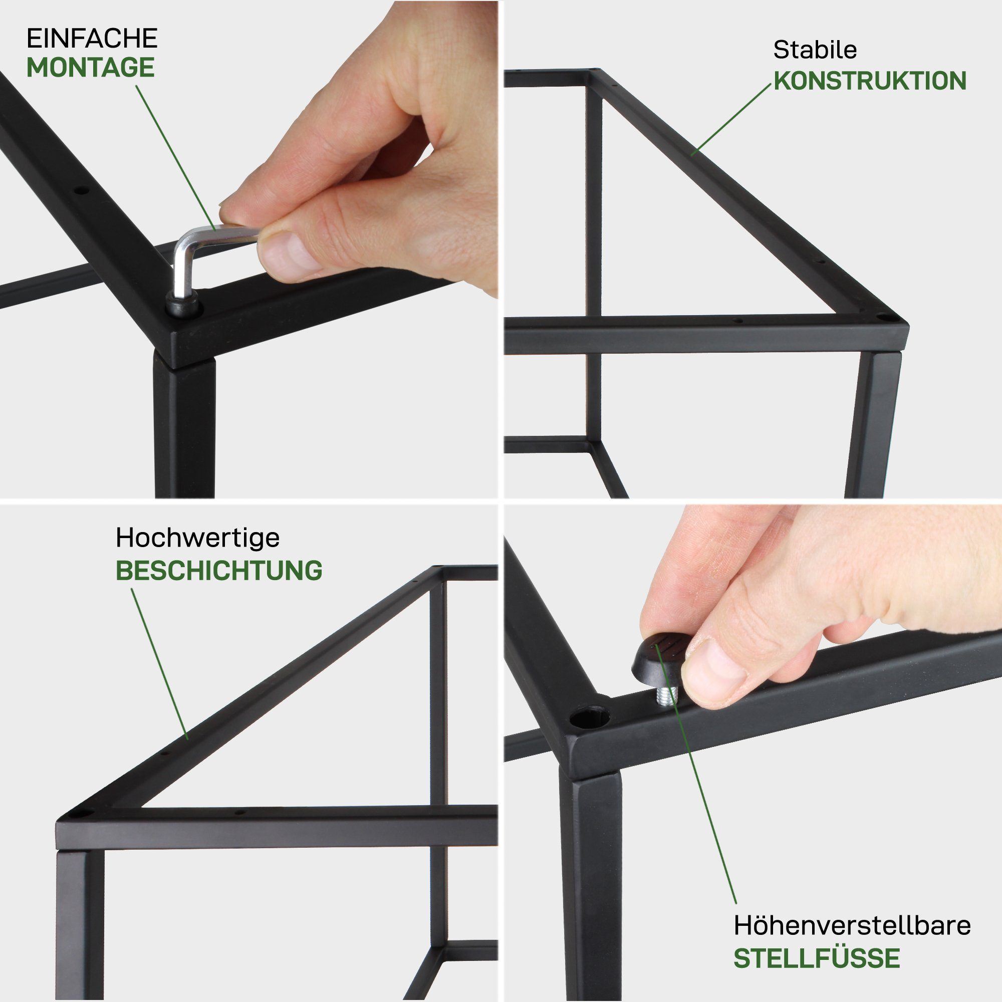 Natural Goods Berlin Couchtisch CUBE (1-St), Beistelltisch, Couchtisch, Nachttisch, Massivholzplatte Eiche
