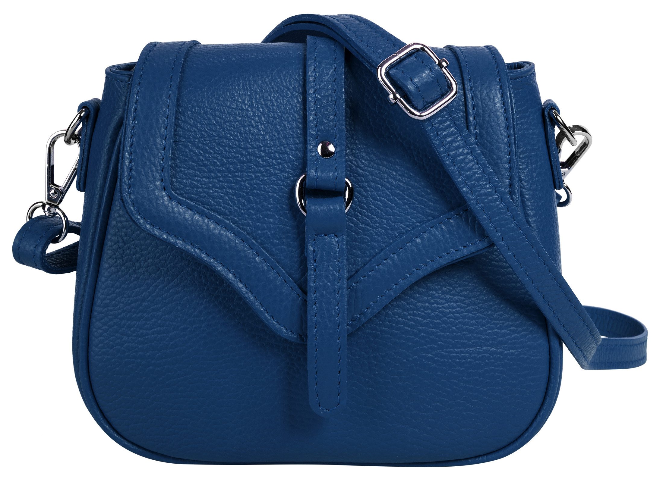 Cluty Umhängetasche, echt Leder, Made in Italy