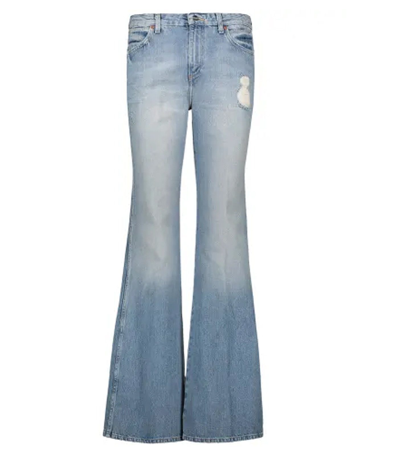Wrangler Regular-fit-Jeans »Wrangler Schlag-Hose super ausgefallene Damen  Jeans-Hose mit Used-Effekten Denim-Hose Blau« online kaufen | OTTO