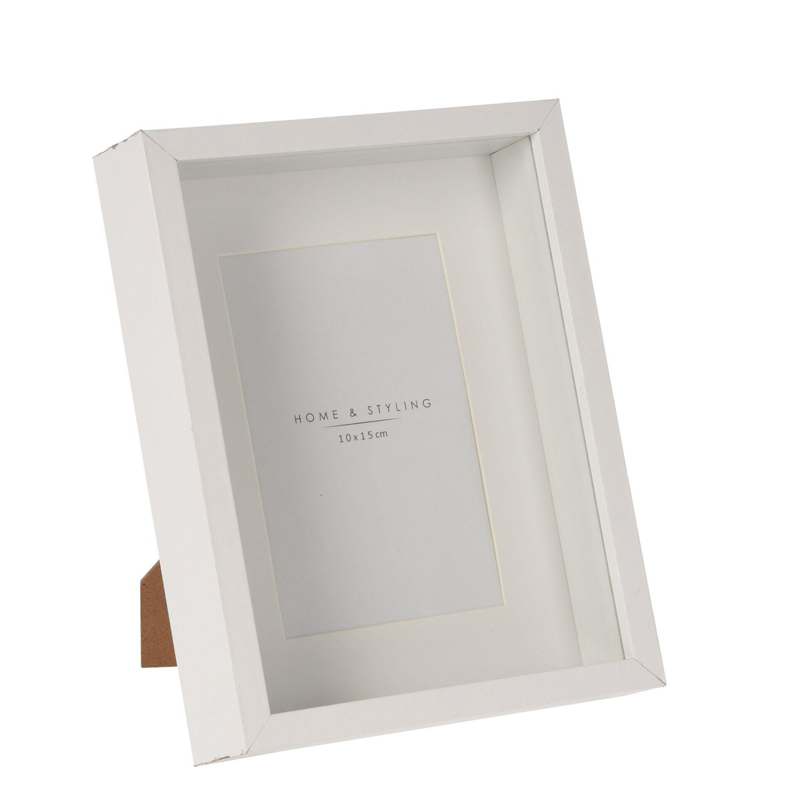 HTI-Living Bilderrahmen St), Fotogröße für Weiß x 15 Rand, mit 10x15 cm 10 Bilderrahmen tiefen (1