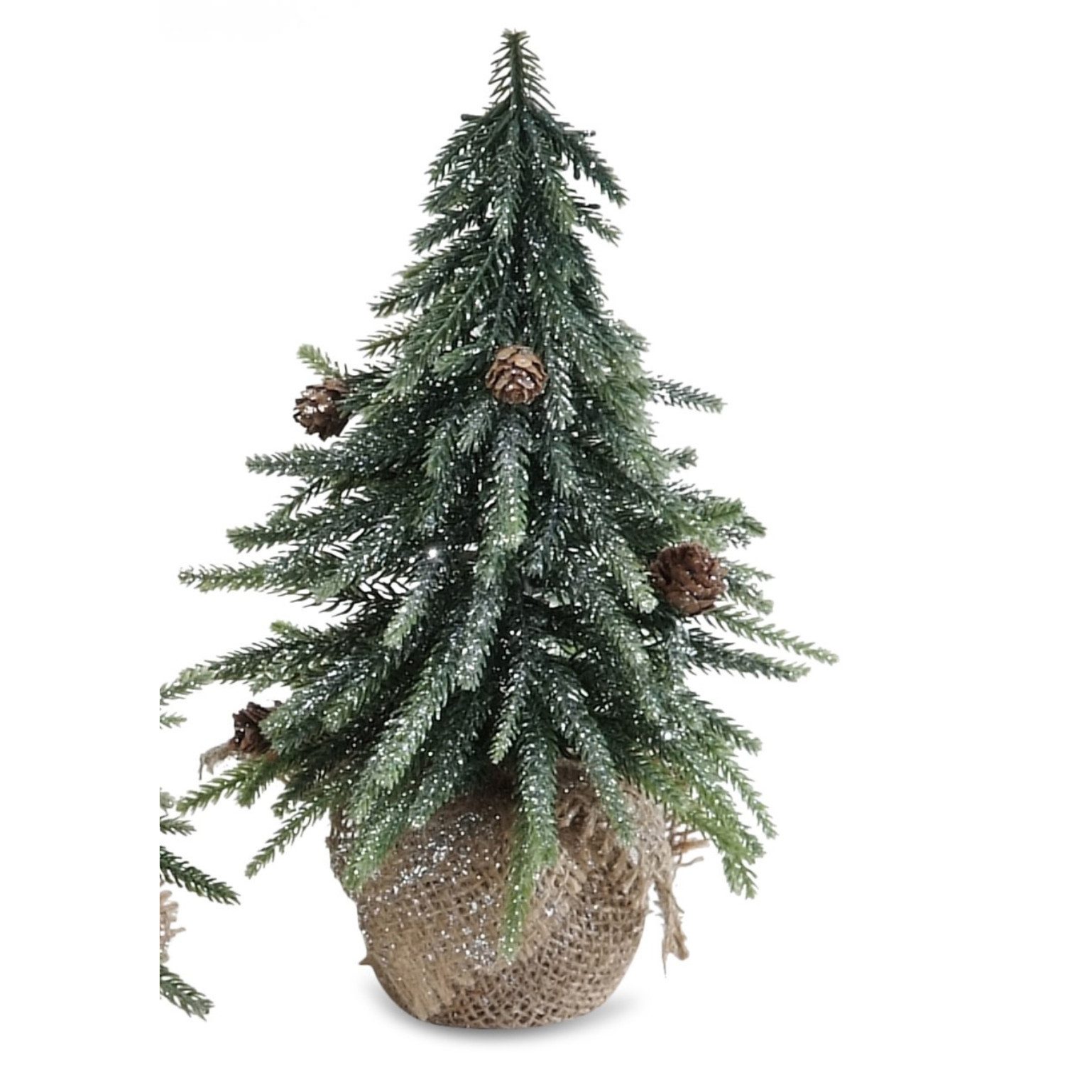 formano Dekofigur Winterzeit, Höhe: 26cm, Farbe: Grün, Motiv: Tanne
