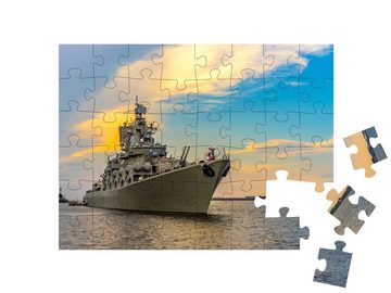 puzzleYOU Puzzle Militärschiff, 48 Puzzleteile, puzzleYOU-Kollektionen Fahrzeuge