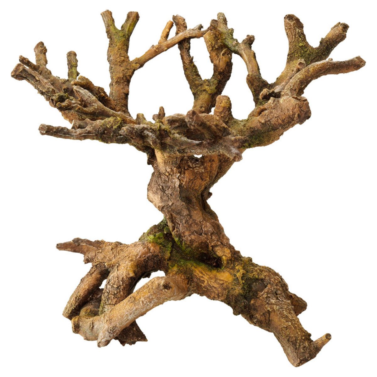 Aquariendeko Aquariumdekoration Bonsai braun