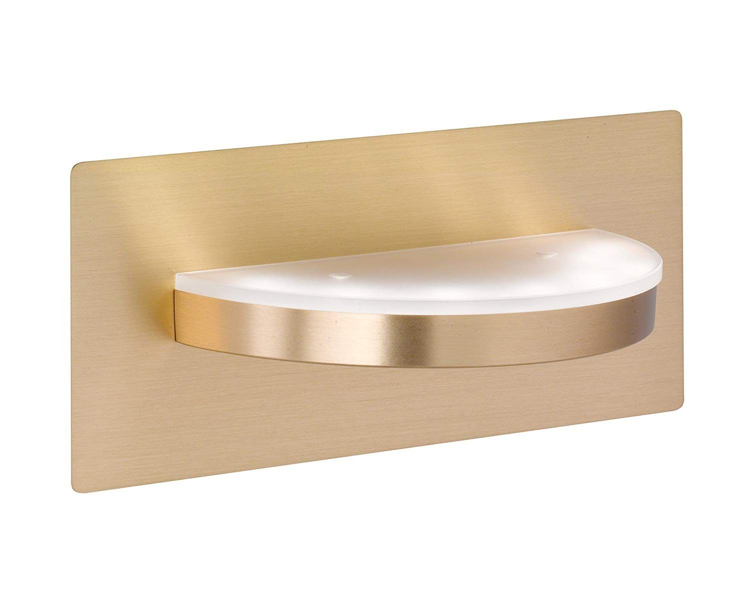 Qualitaetsware24 Wandleuchte »LED Wandleuchte Messing Matt Schalter