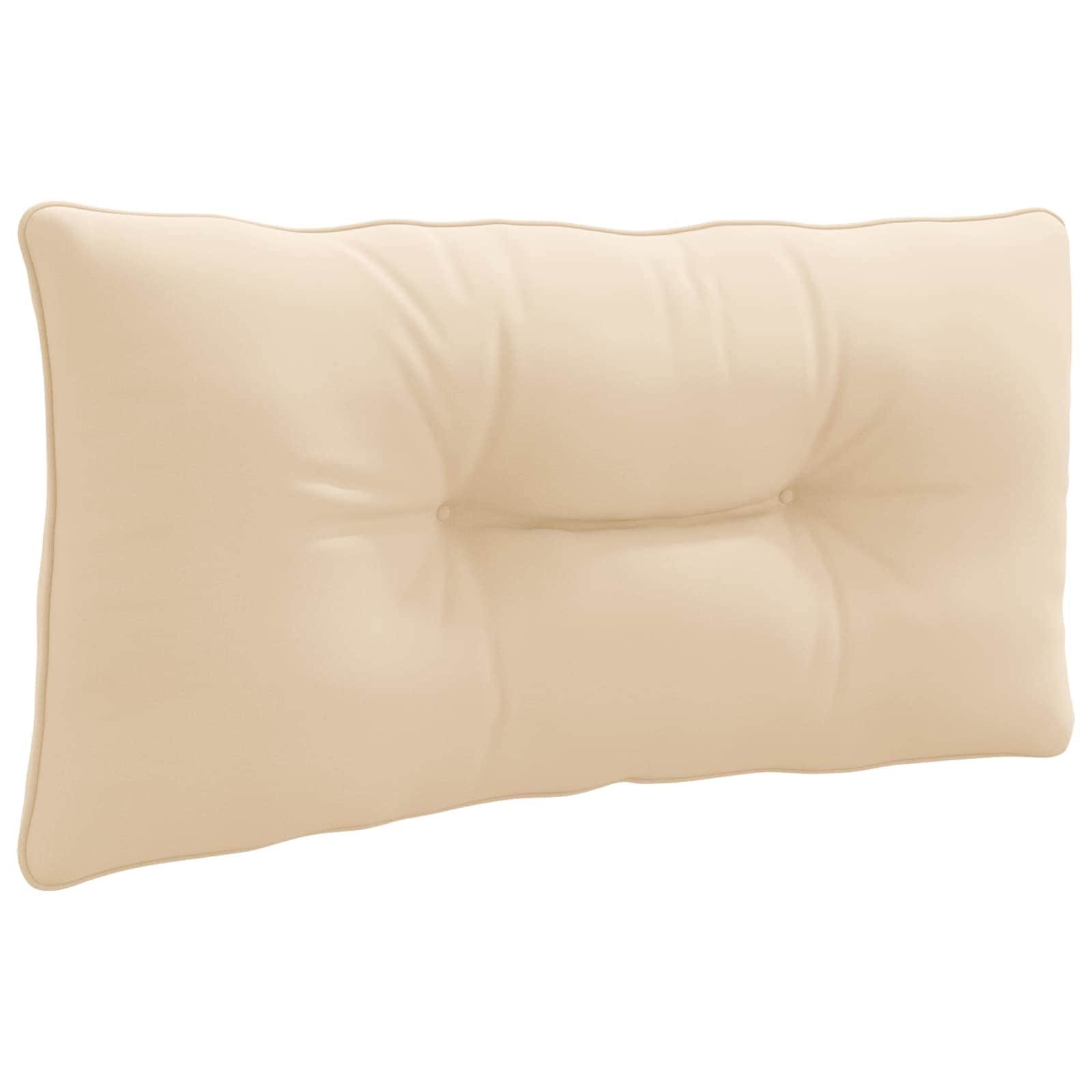 vidaXL Sitzauflage R Rückenkissen PUTTEN 100 % Polyester Creme 70 x 40 x 10 cm, (1 St)
