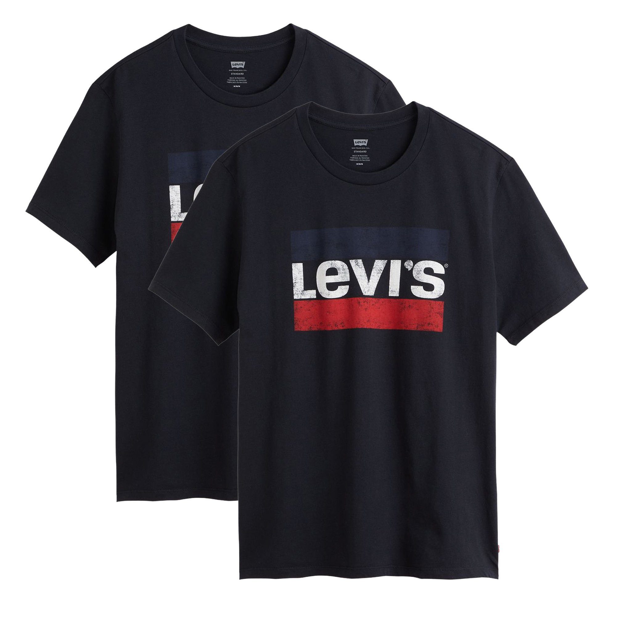 T-Shirt Herren T-Shirt 2er Pack Baumwolle