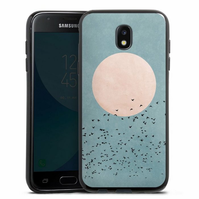 DeinDesign Handyhülle Vogel Sonne Art Fly Away Samsung Galaxy J3 (2017) Silikon Hülle Bumper Case Handy Schutzhülle