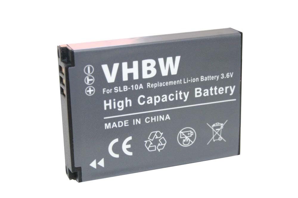 vhbw Ersatz für Samsung BP-10A, SLB-10A, BP10A für Kamera-Akku Li-Ion 700 mAh (3,6 V)