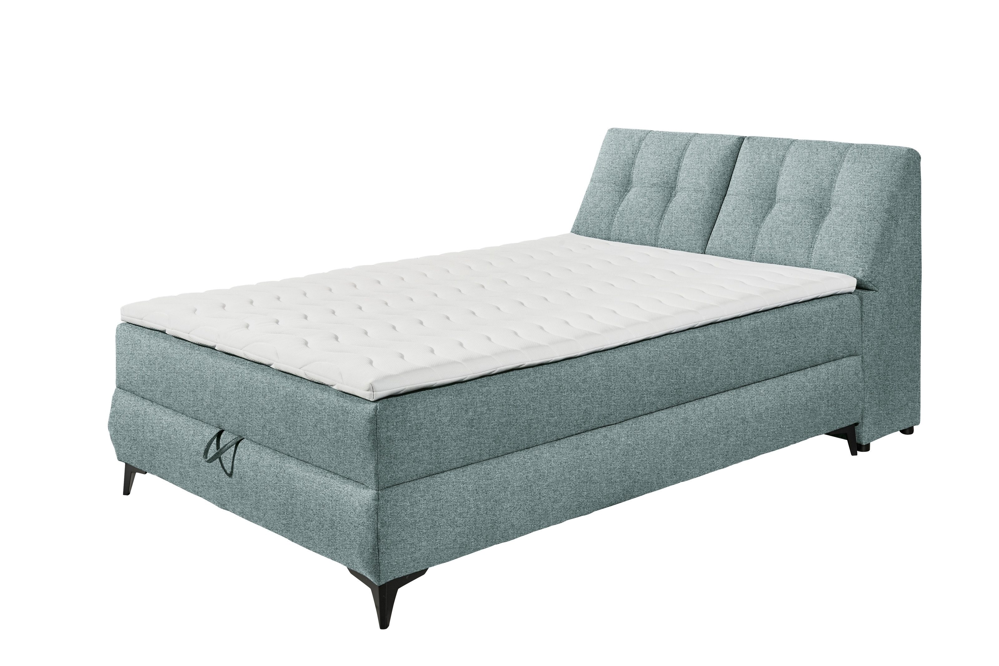 freiraum Boxbett ATLANTIS 6, 140x200 cm Liegefläche, Bezug in mint - 145x102x240cm (BxHxT)