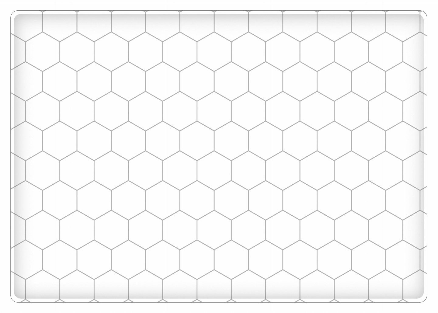 Wunschkind Spielmatte Krabbelmatte 190x130cm Hexagon, nach Spielzeugnorm EN71