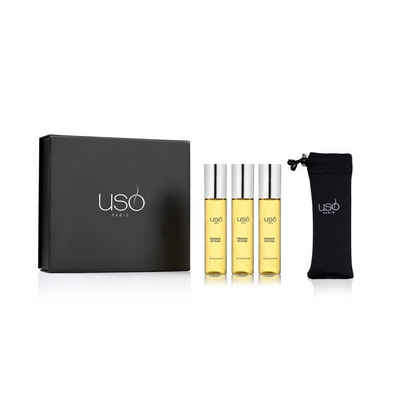 USO Paris Eau de Cologne Orange & Vetiver M Reiseset 3x15 ml, Langanhaltender Duft