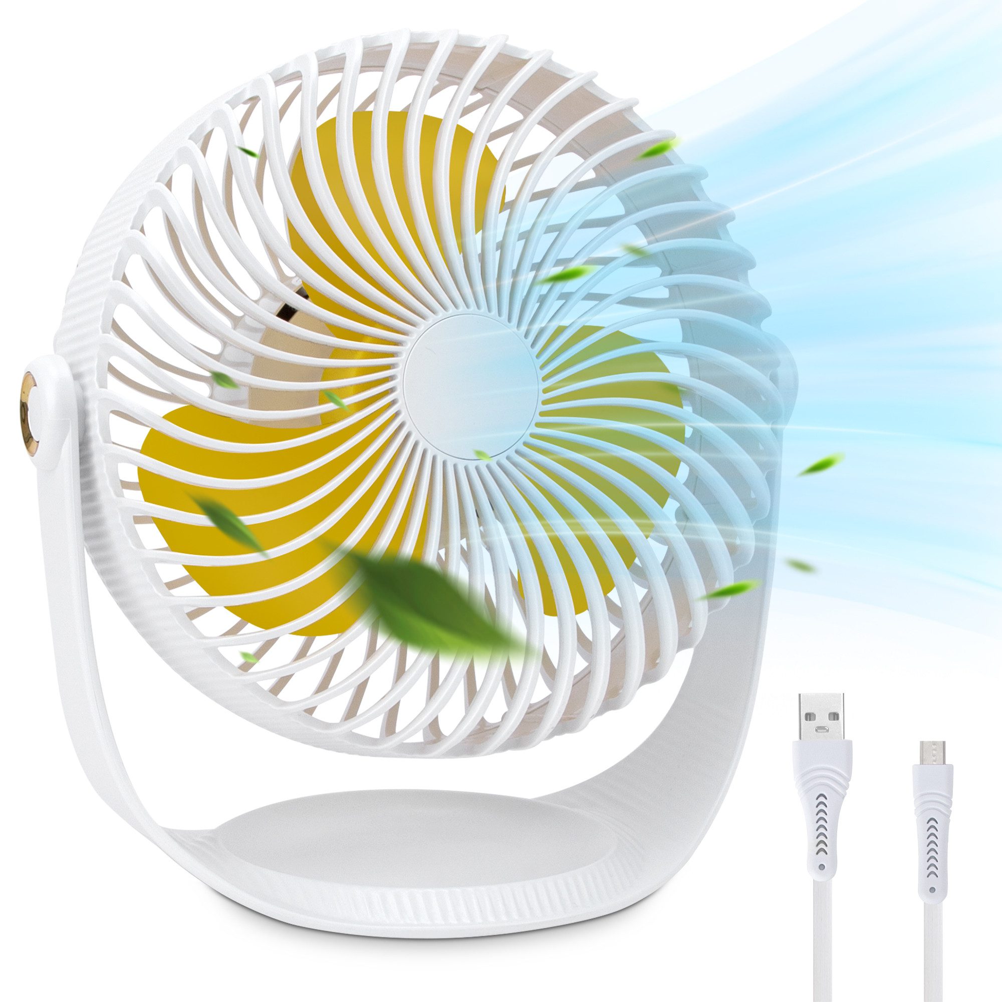BRAIDOL Tischventilator Mini USB-Ventilator,Ventilatoren Tischventilator,US günstig online kaufen