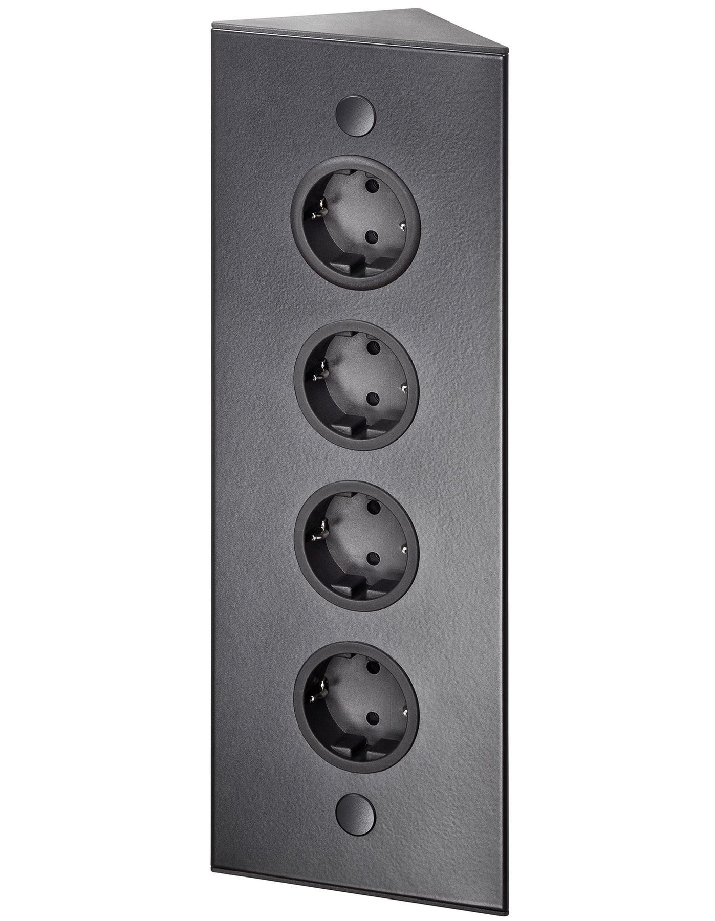 Thebo Küchensteckdose Tesi 4-fach Ecksteckdose Küche Steckdosenleiste Ecke Mehrfachsteckdose 4-fach (Kabellänge 2.00 m)