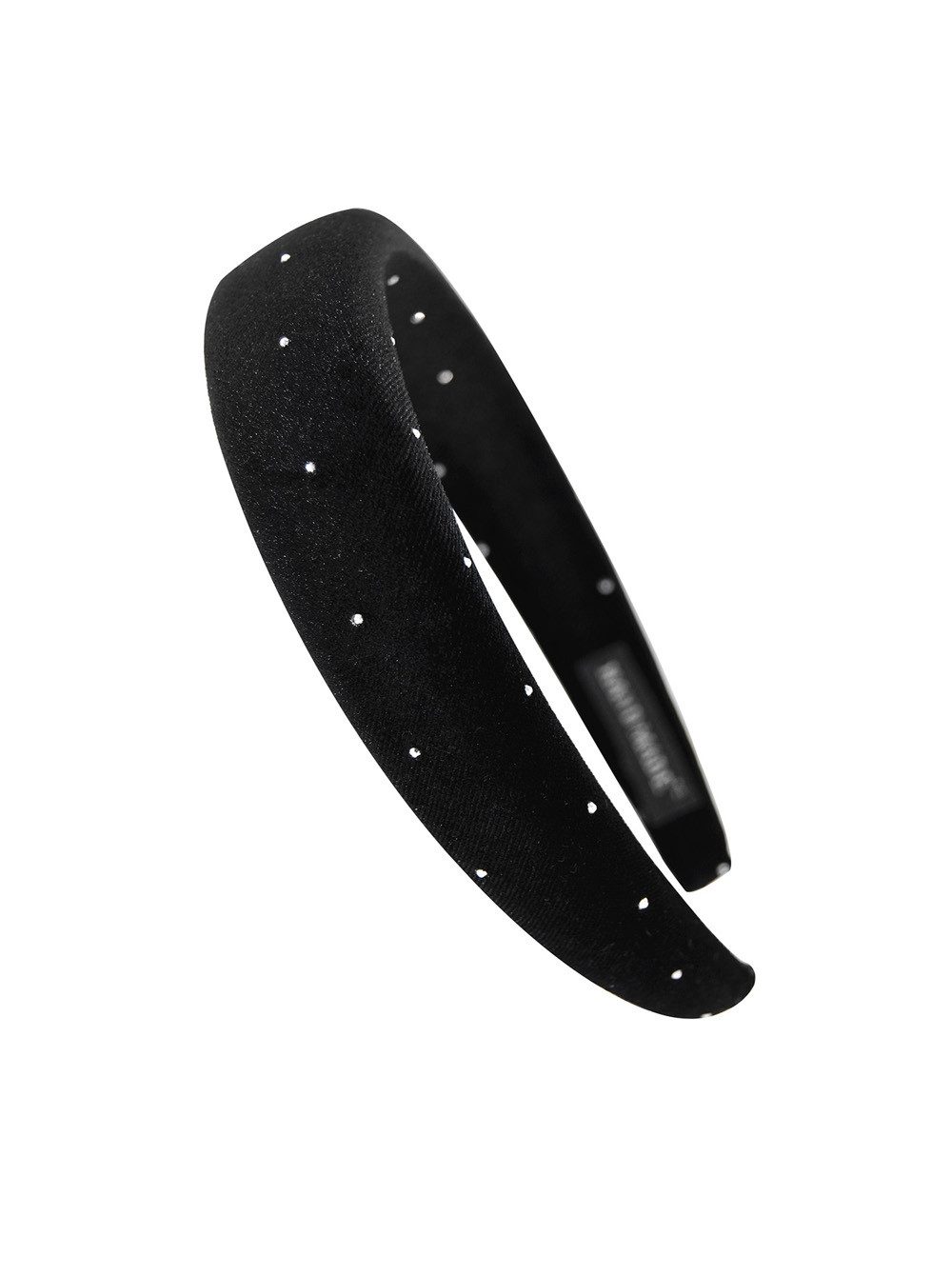 axy Haarreif Gepolsterter Haarreif aus Samt mit Strasssteinen, Wunderschön Vintage Damen Stirnband Haarschmuck Haarreifen
