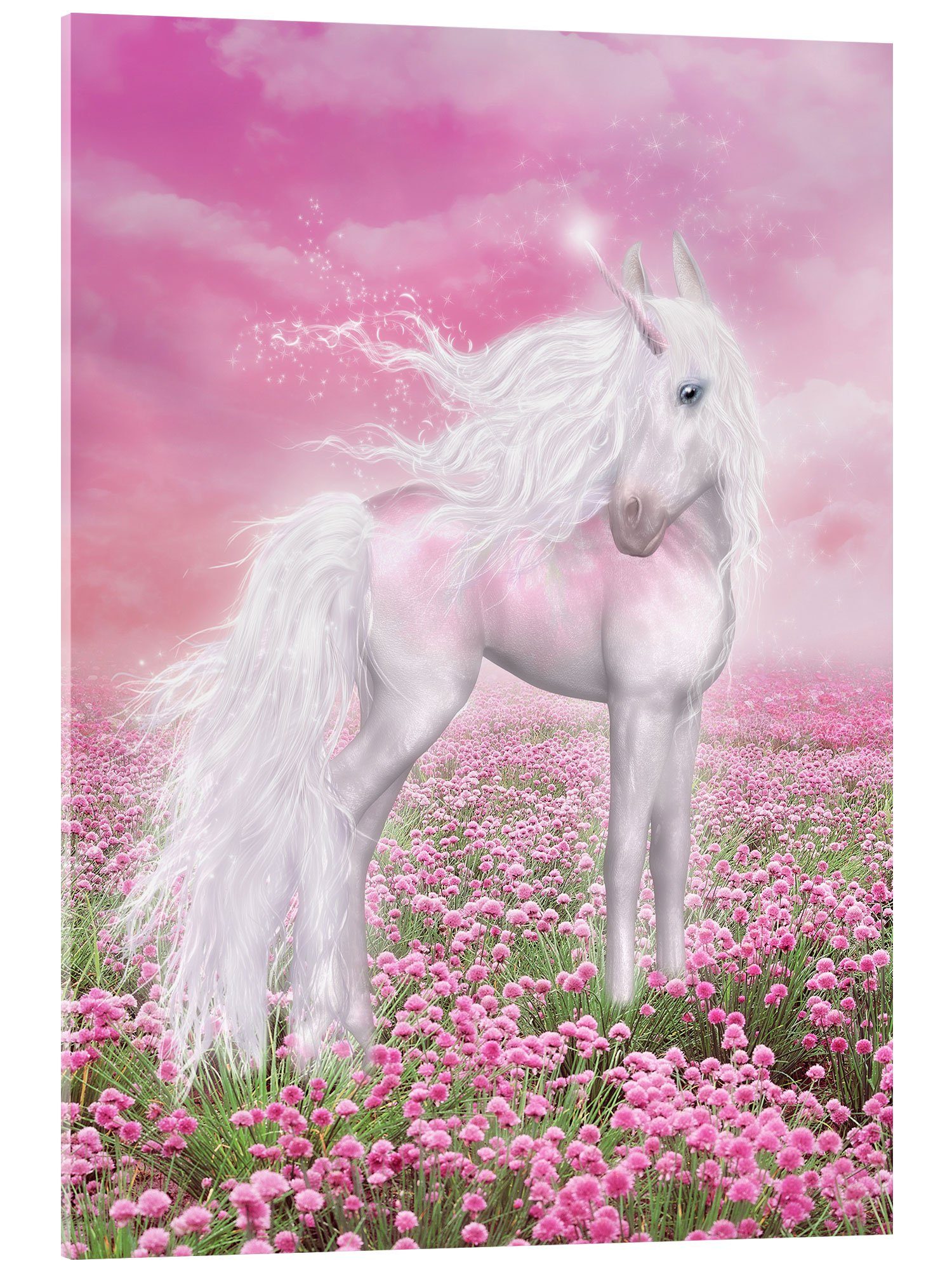 Posterlounge Wandbild Einhorn Glitzer, Dolphins DreamDesign, erhältlich als Poster, Leinwandbild, Wandsticker oder Acrylglasbild