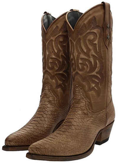 Mayura Черевики ALABAMA Braun Cowboystiefel Rahmengeähte Damen Westernstiefel