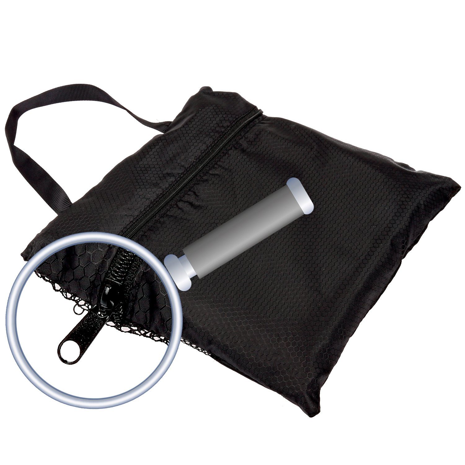 Mach1 Sporthandtuch Mikrofaser Sport Handtuch – kompakt & schnell trocknend, (1-St), Mit Reißverschlussfach