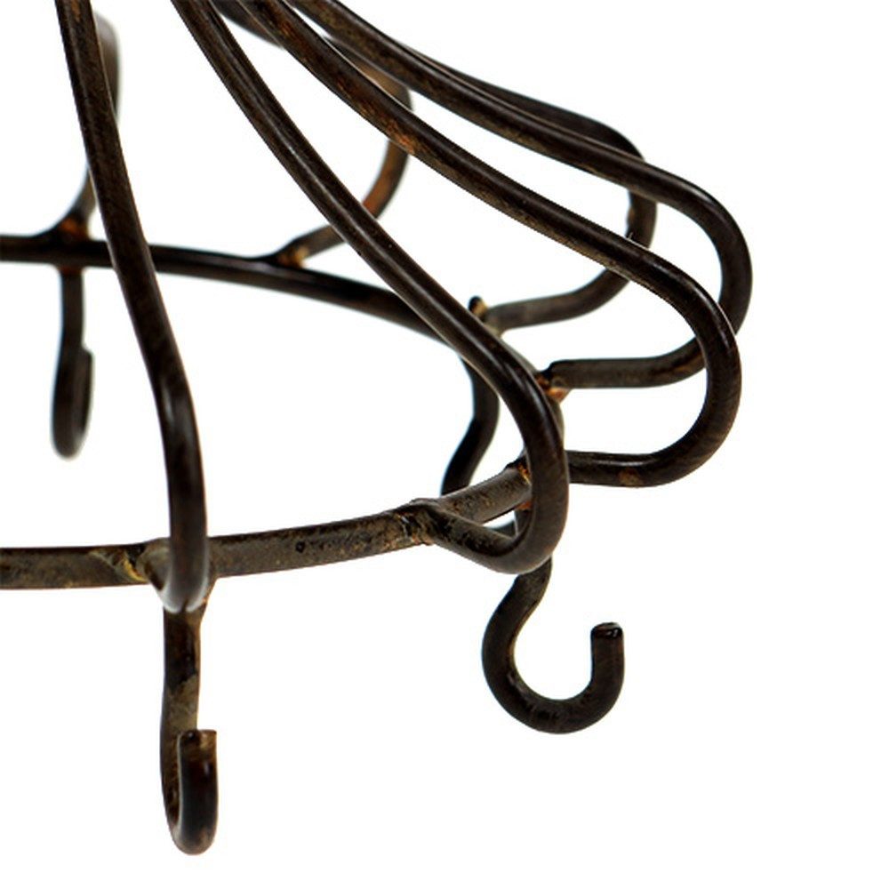 Posiwio Gartenfigur Metallkrone zum Hängen Braun Garten Dekoration Deko-Ide günstig online kaufen