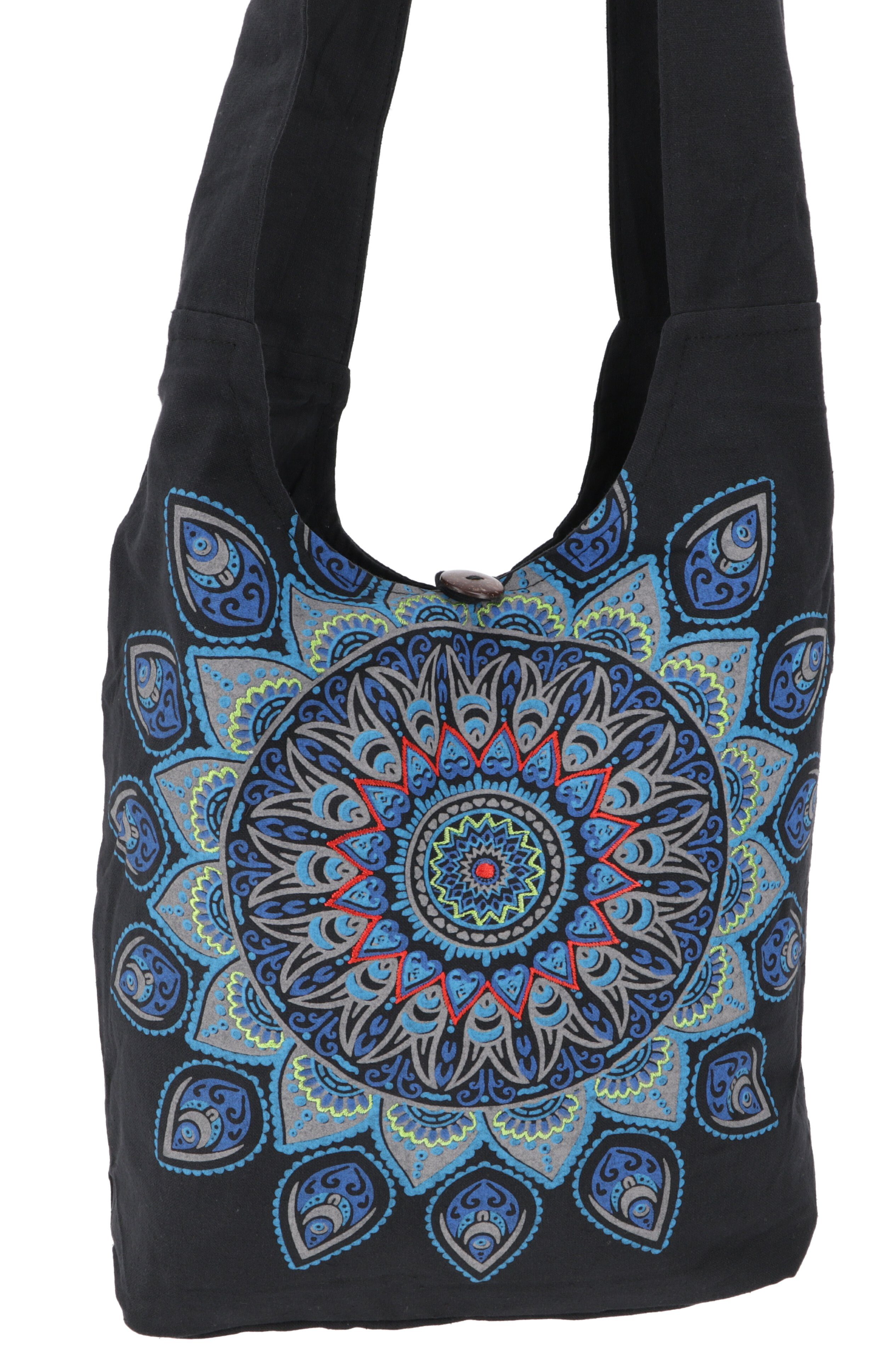 Guru-Shop Schultertasche Bestickte Boho Tasche, Schulterbeutel mit..
