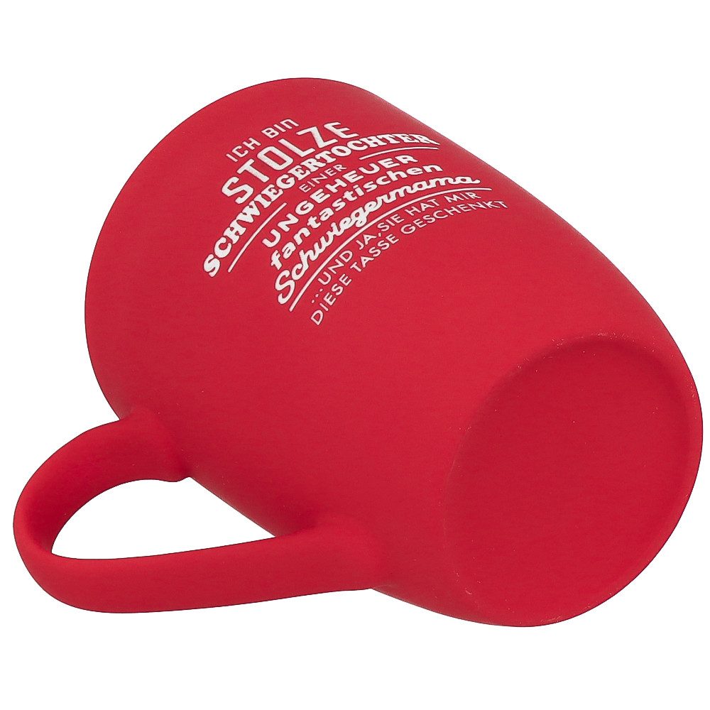 Spruchreif® Tasse SOFT-TOUCH-Tasse mit Gravur, Geschenk für die Schwiegereltern – Bild 3 von 4