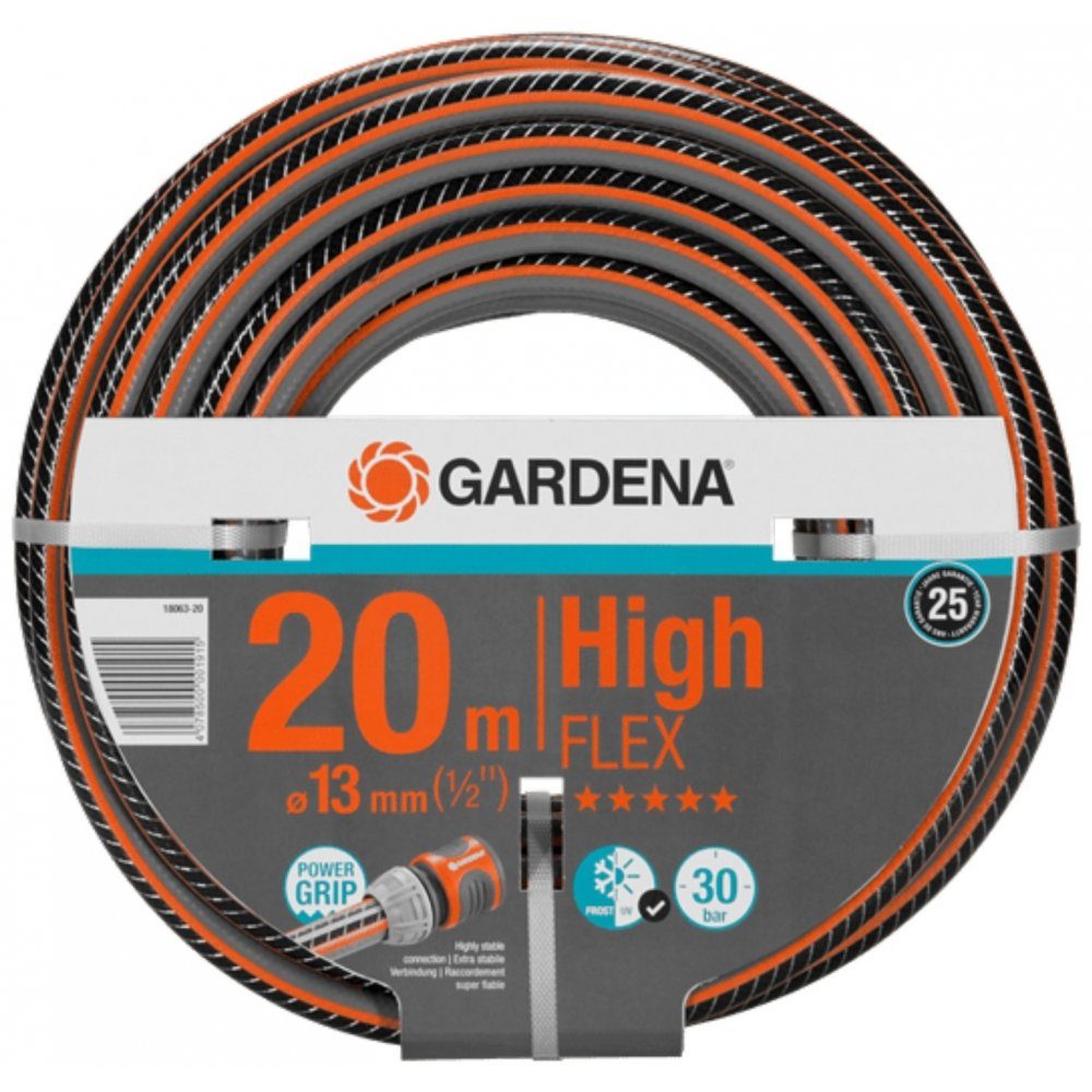 Gartenschlauch Comfort HighFLEX 20 m - Gartenschlauch - grau/orange