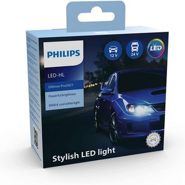 Philips LED Scheinwerfer LED-Lampen H7 PHILIPS Ultinon Pro3021 6000K
