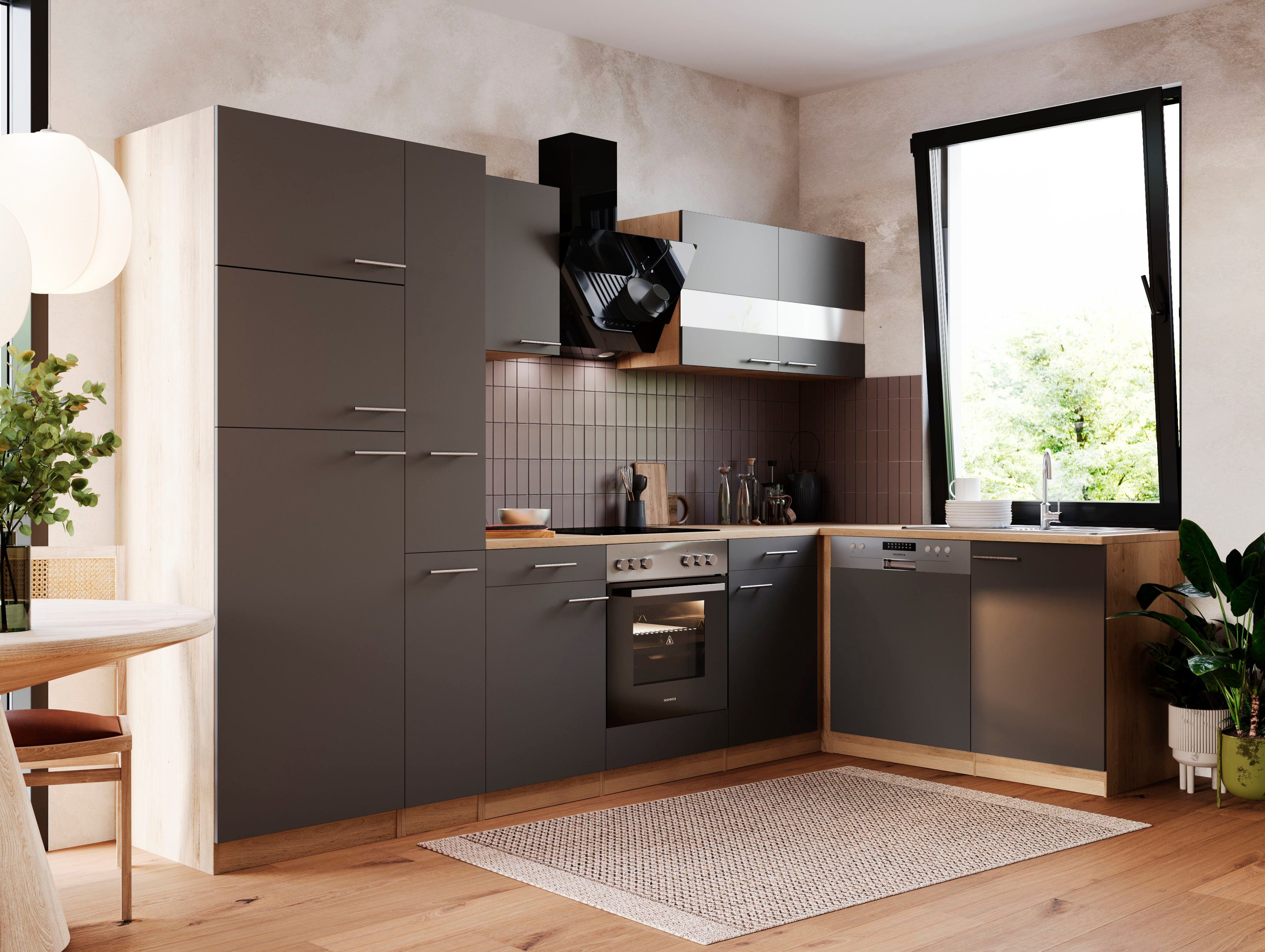 RESPEKTA Winkelküche Merle, Breite 310 cm, mit Soft-Close, in exklusiver Ko günstig online kaufen