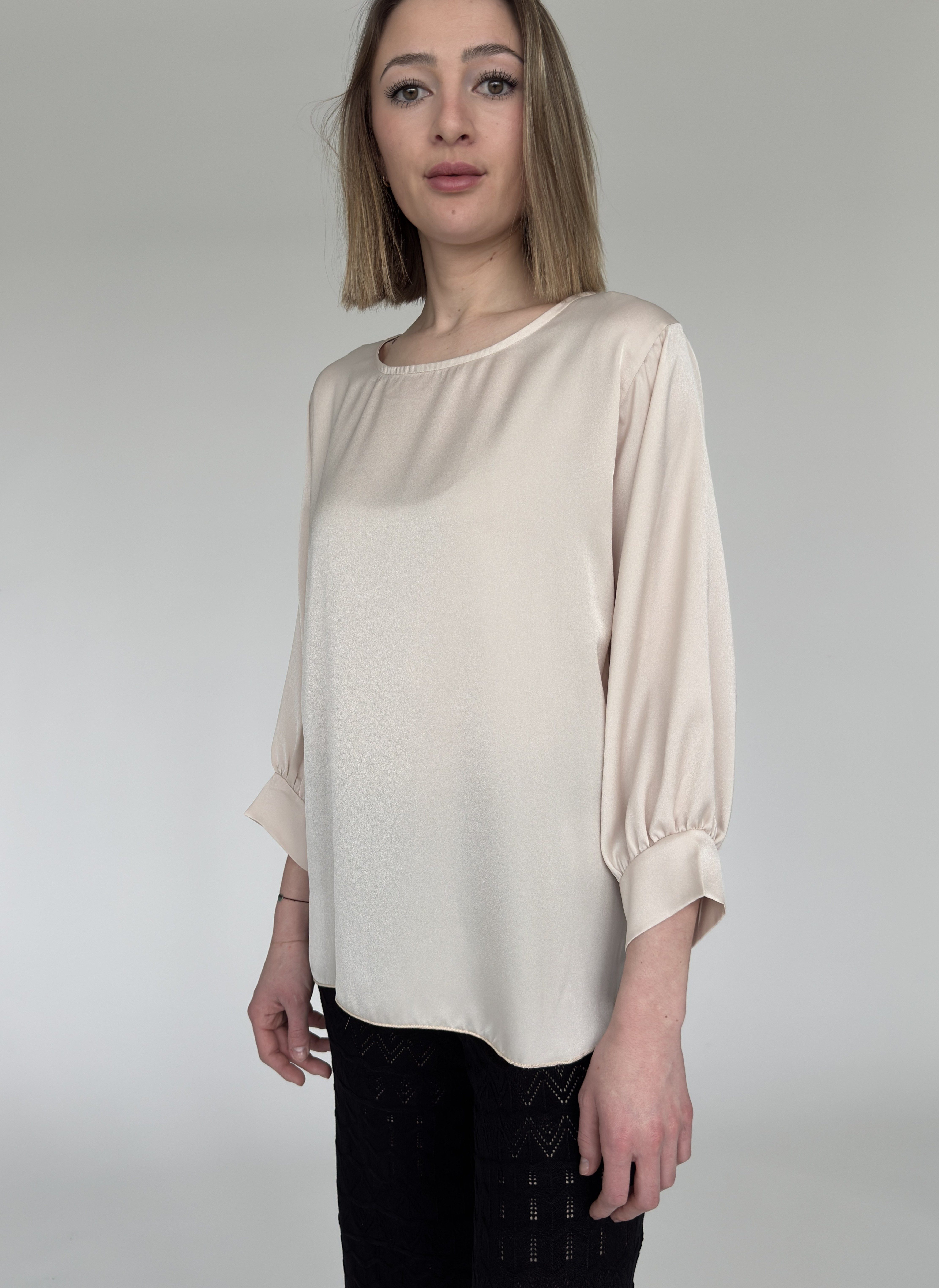 Satinbluse