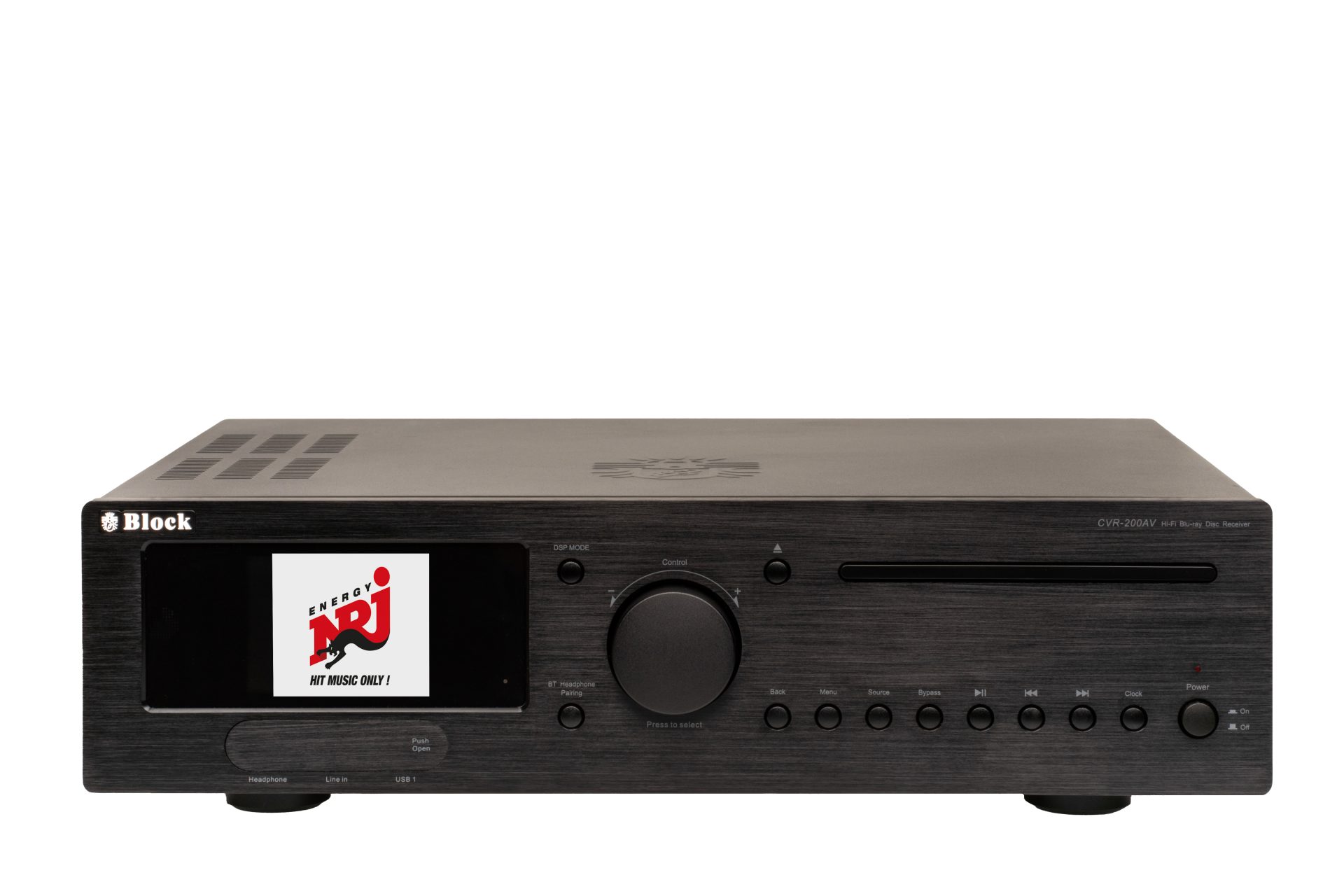 Block CVR-200 AV 7.1 Receiver mit Blu-ray, 7x100W, DAB+, ARC 7.1-Kanal-AV-Netzwerk-Receiver