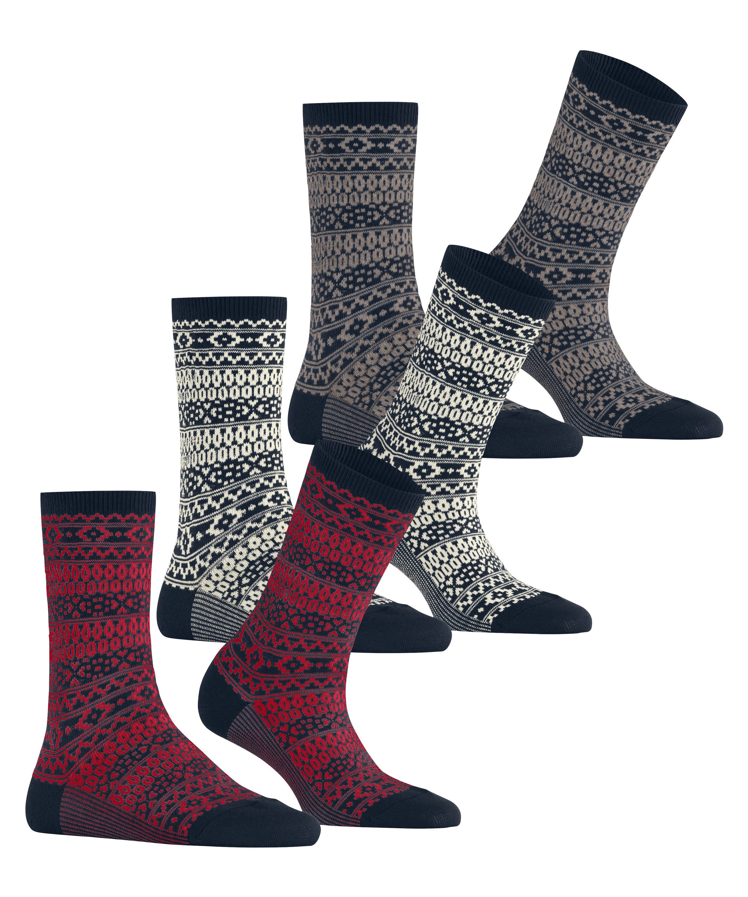 Esprit Funktionssocken Sami Pattern 3-Pack (3-Paar)