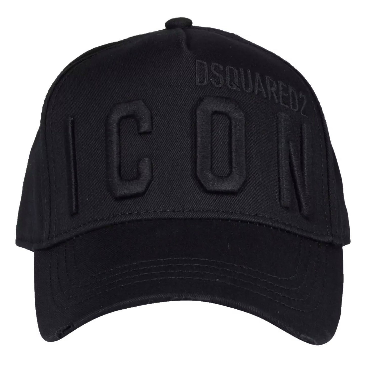 Dsquared2 Baseball Cap Basebalkappe Icon DSQ2 Logo Kappe Mütze Mailand ansässiges Label mit leicht zerfetzt für einen Vintage-Look