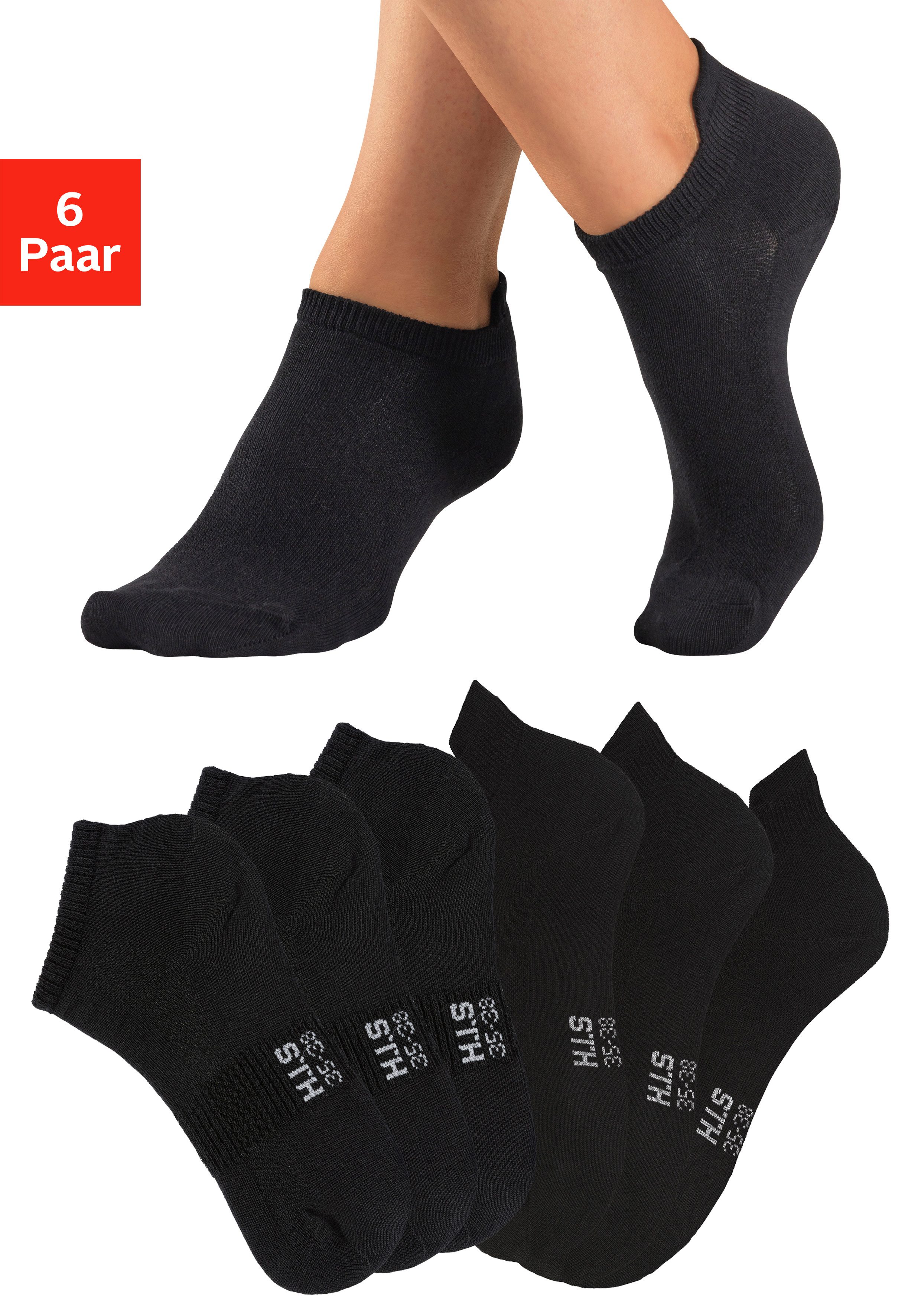 H.I.S Sportsocken (Packung, 6-Paar) Kurzsocken und Sneakersocken in einem P günstig online kaufen