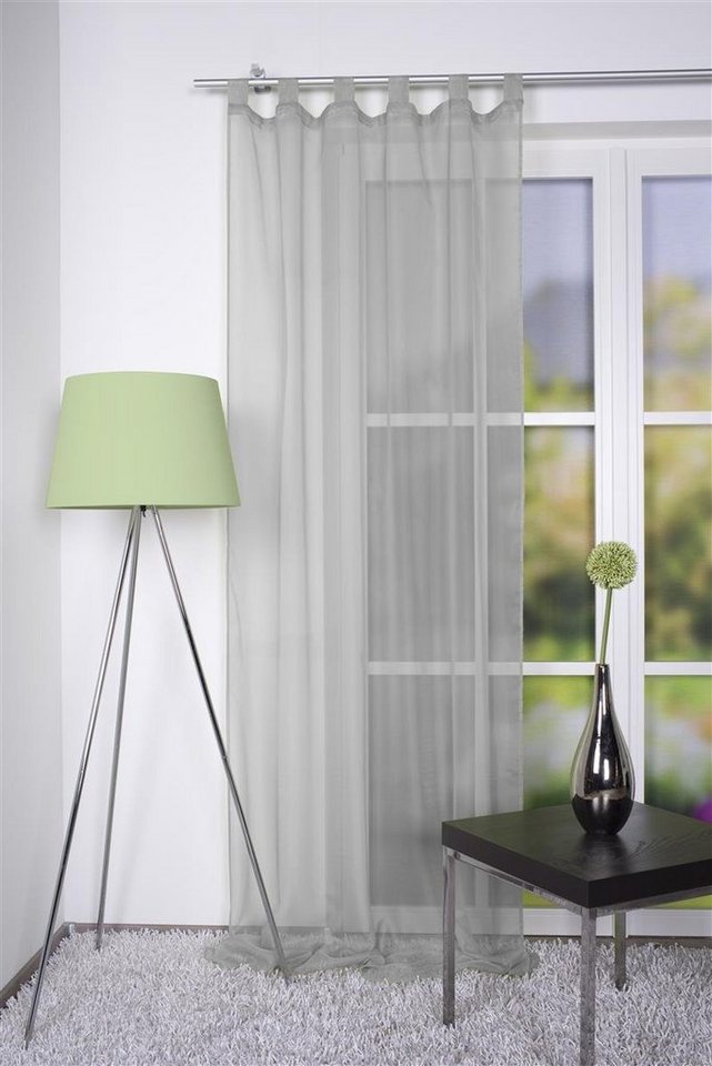 Home Basics, Voile, St), HxB: Vorhang transparent, GRACE, (1 245x120 Schlaufen