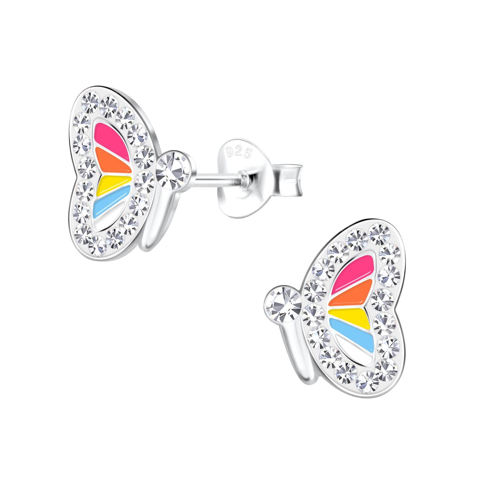 Ohrring-Set Schmetterling Kinder Ohrringe 925 Silber