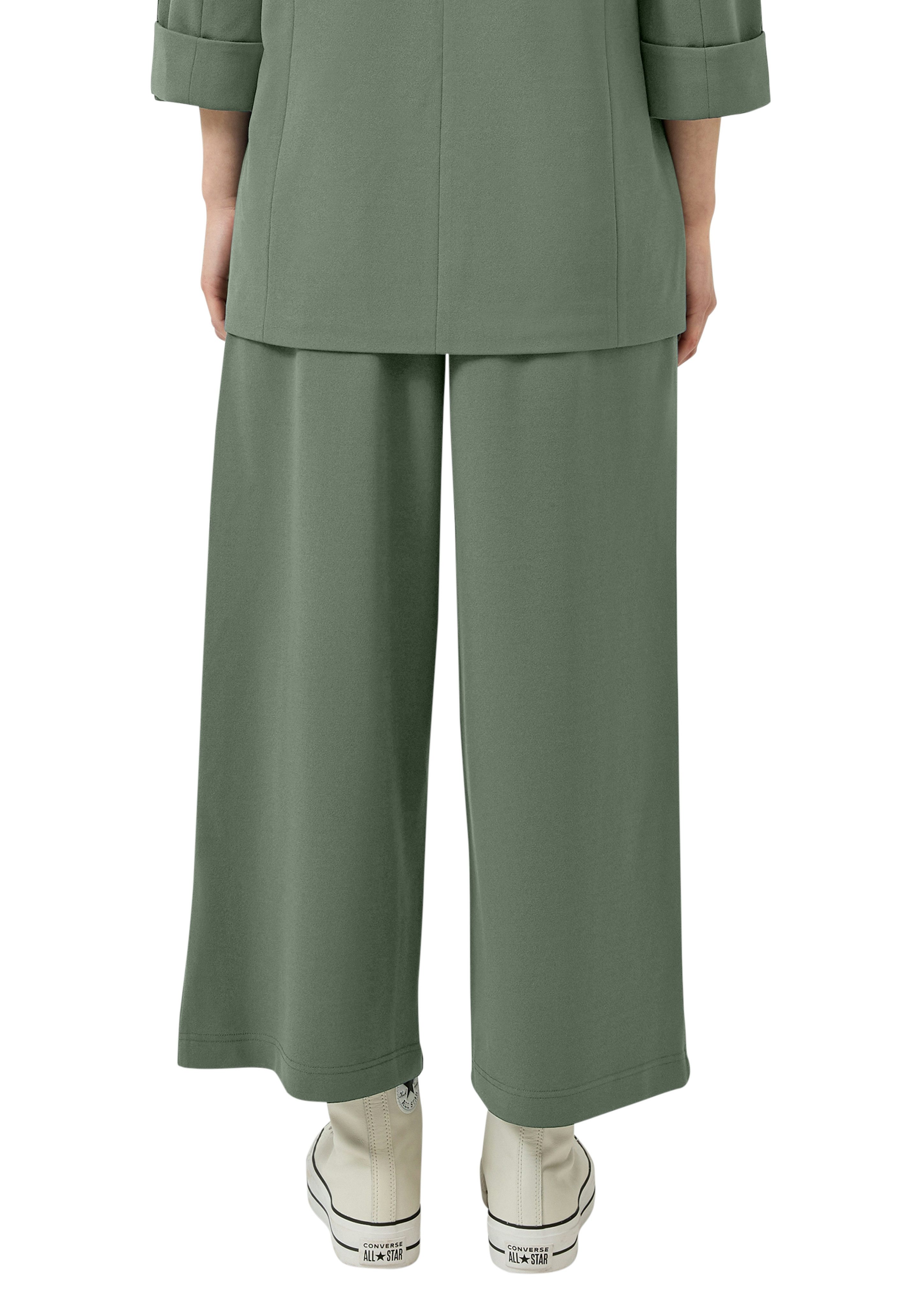 QS Culotte Sommerhose mit Knopf-Design am Gummibund günstig online kaufen