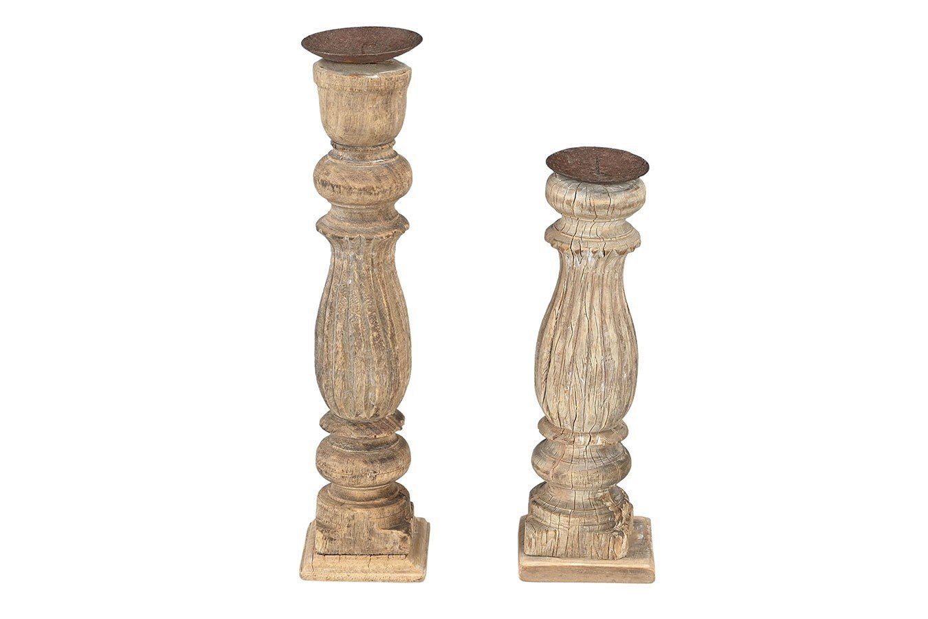 Dekokorb Kerzenhalter Vintage natur