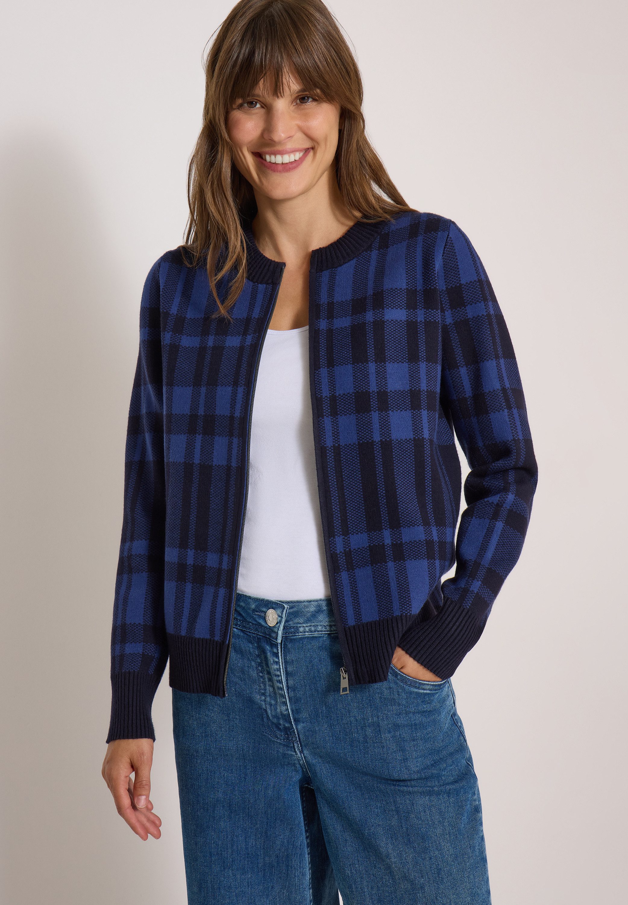 CECIL Strickjacke mit Karomuster