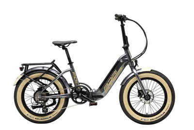 Adriatica E-Bike, 7 Gang, 7-Gang Shimano Tourney, 672 Wh Akku, Elektro- Falt-FAT-Bike 20 Zoll