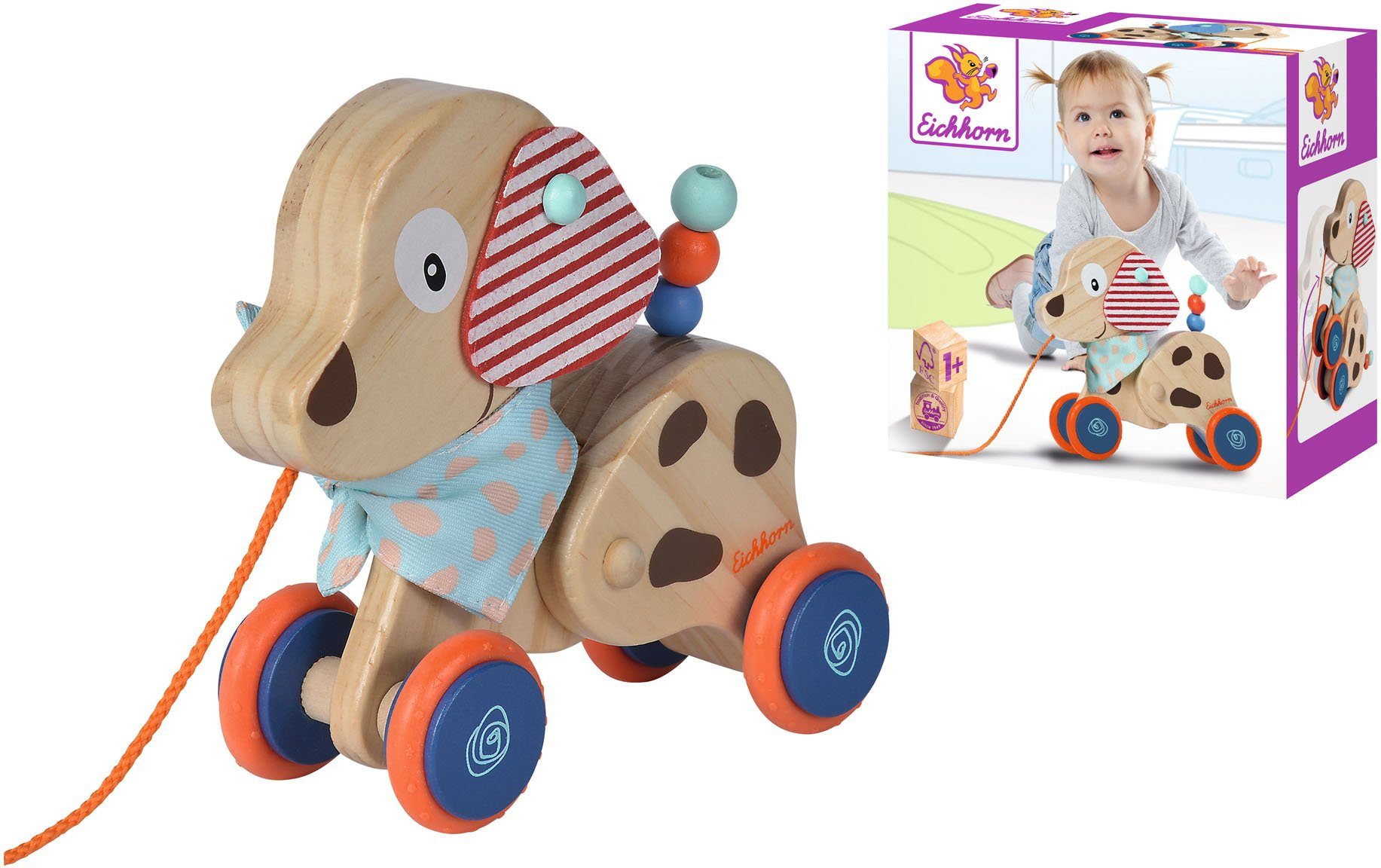 Eichhorn Nachziehtier Hund, FSC® - schützt Wald günstig online kaufen