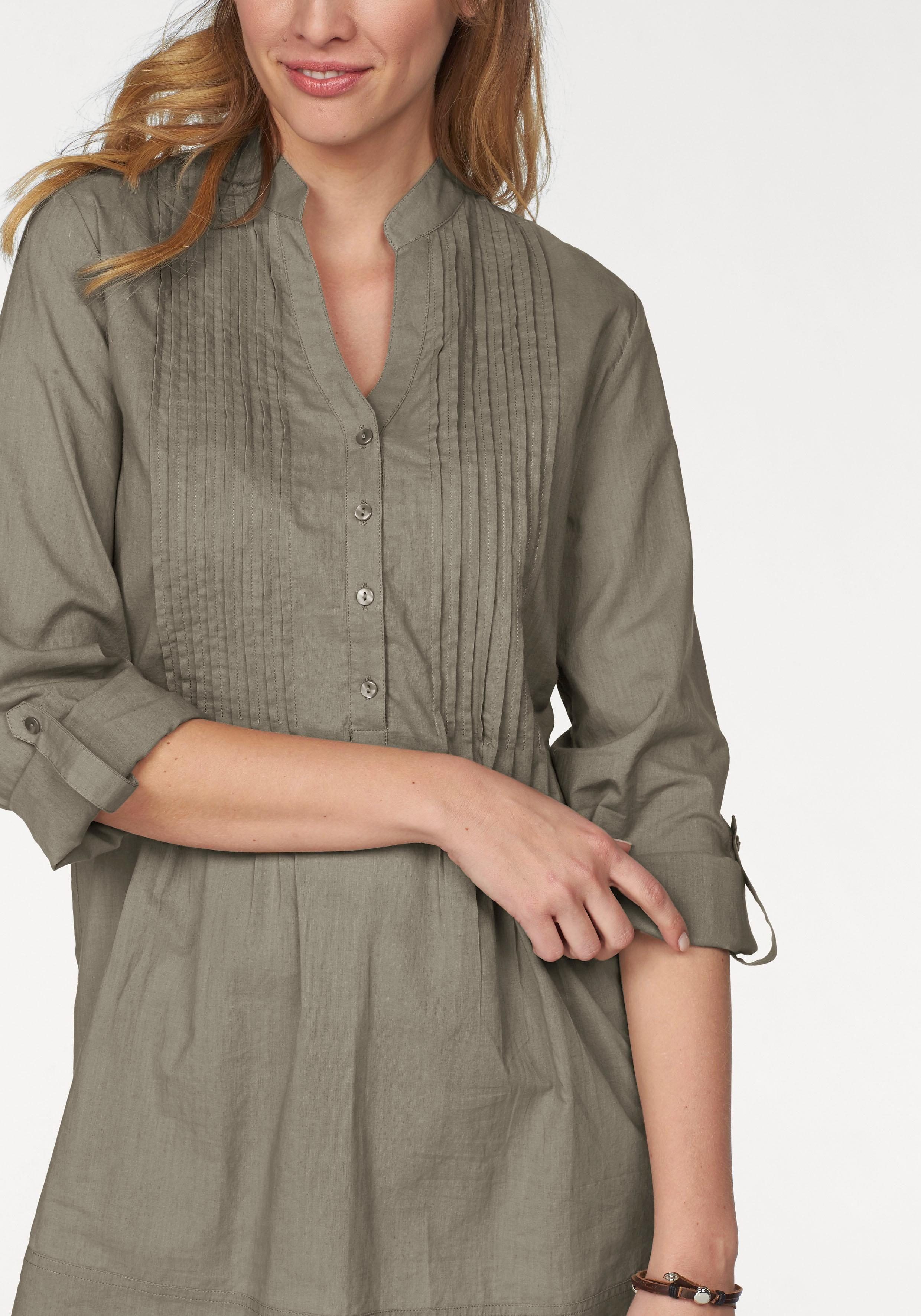 Aniston CASUAL Longbluse mit dekorativer Biesenverarbeitung