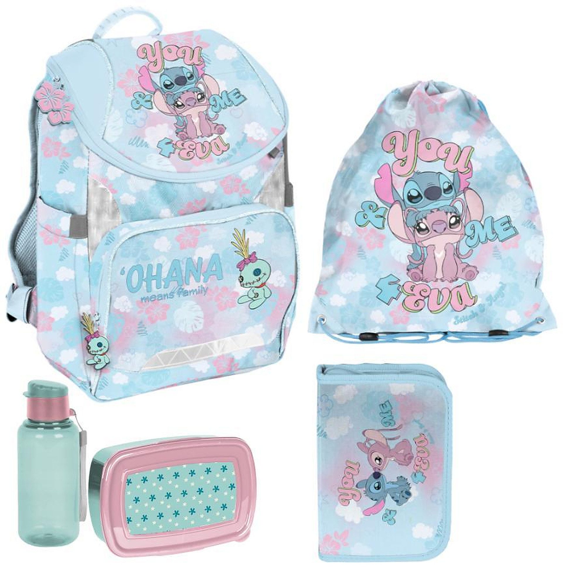 Schulrucksack Mega Schulset - Lilo & Stitch Disney