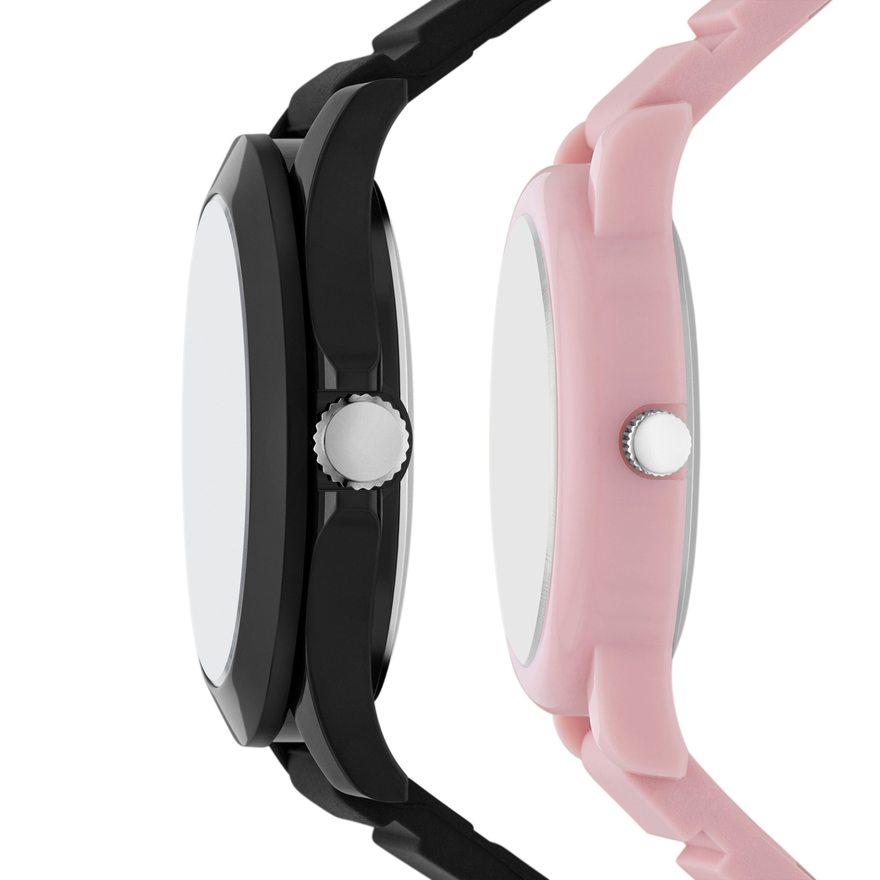 Skechers Quarzuhr SETS SR9141, (Set, 2-tlg., mit Partneruhr), Armbanduhr, Silikonarmband, Ideal auch als Geschenk, analog
