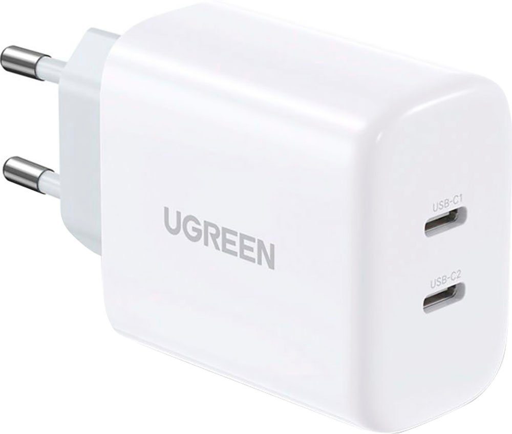 USB-C+USB-C 40W PD Wall Charger (20W+20W) EU USB-Ladegerät